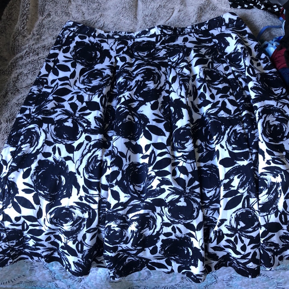 Floral Knee Length Skirt